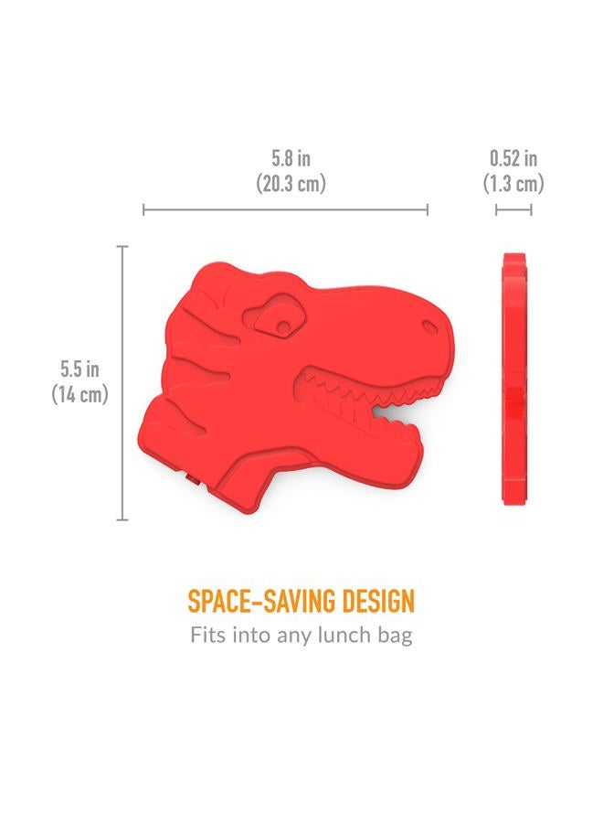 Bentgo Buddies Reusable Ice Packs - Slim Ice Packs for Lunch Boxes, Lunch Bags and Coolers - Multicolored 4 Pack (Dinosaur) - Image 5